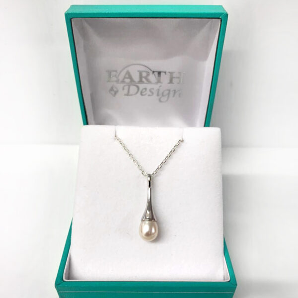 Pearl Tear Pendant, Pendant, Pearl, Earth Design