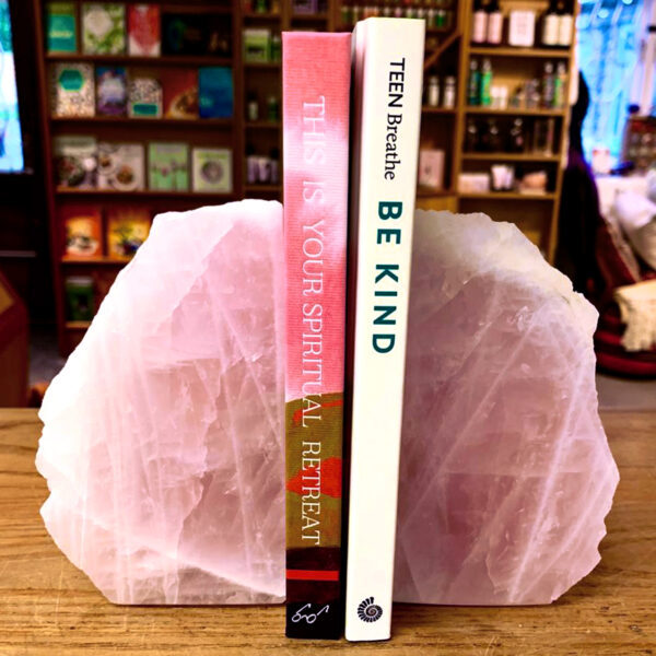 Rose Quartz Bookends, Rose Quartz, Earth Design