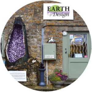 Earth Design, Earth Design Shop Front, crystals, Minerals, Crystals and Minerals, Geode, gems, gemstones, semi-precious, Broadwindsor, largest Amethyst Geodes in Europe