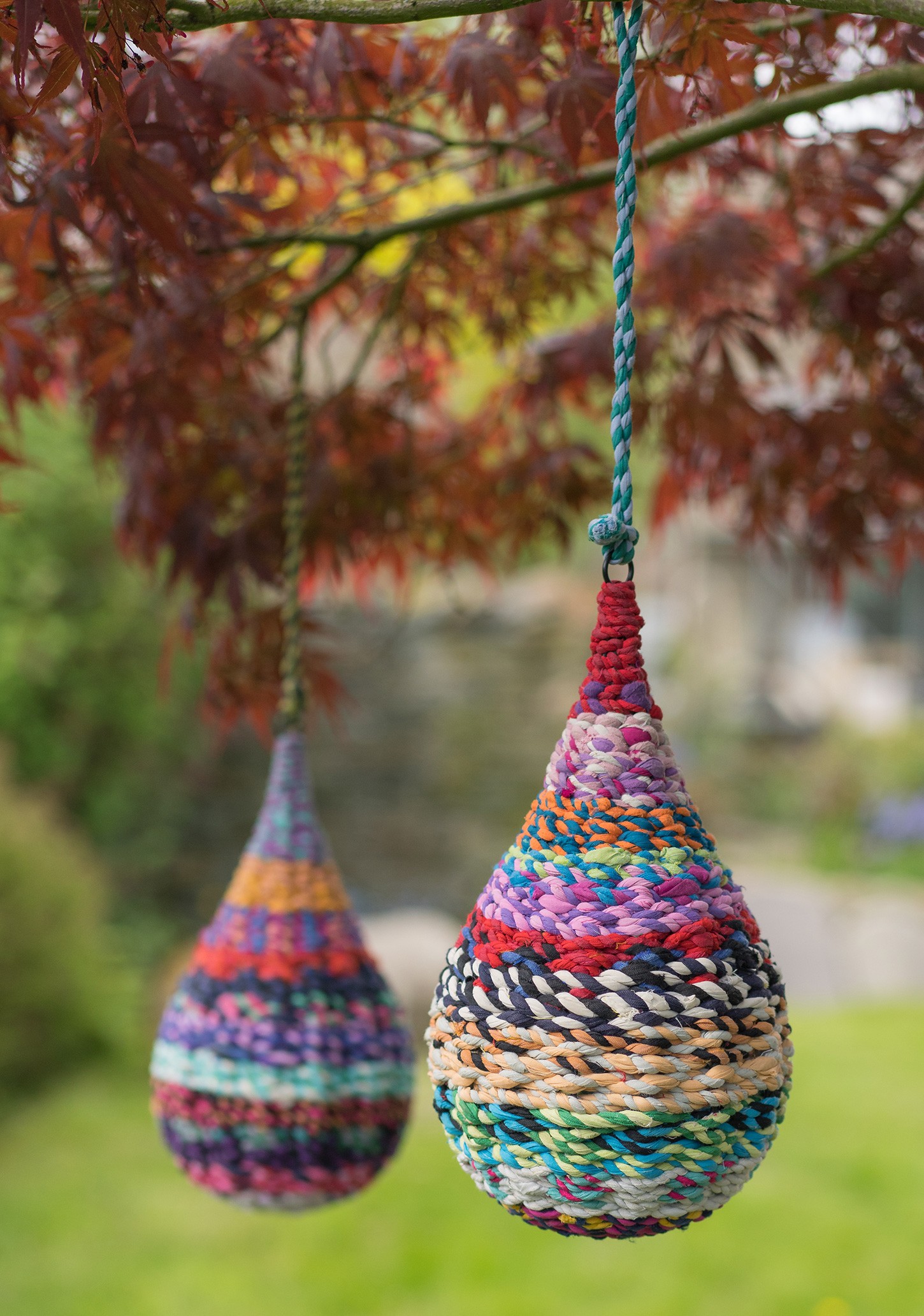 Fabric Scrap Christmas Balls