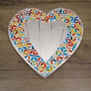 40cm Heart Mosaic Mirror