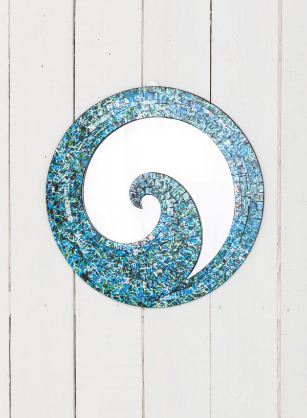 Wave Mosaic Mirror