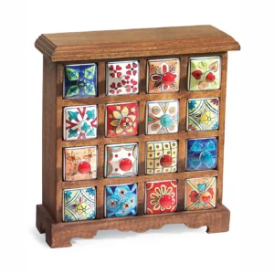 16 Drawer Ceramic Storage Chest