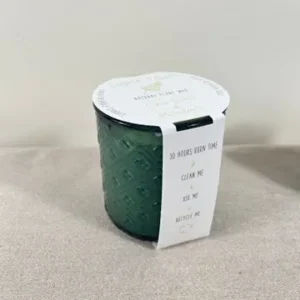 Natural Plant Wax candles in Recycled Textured Glass Tumbler